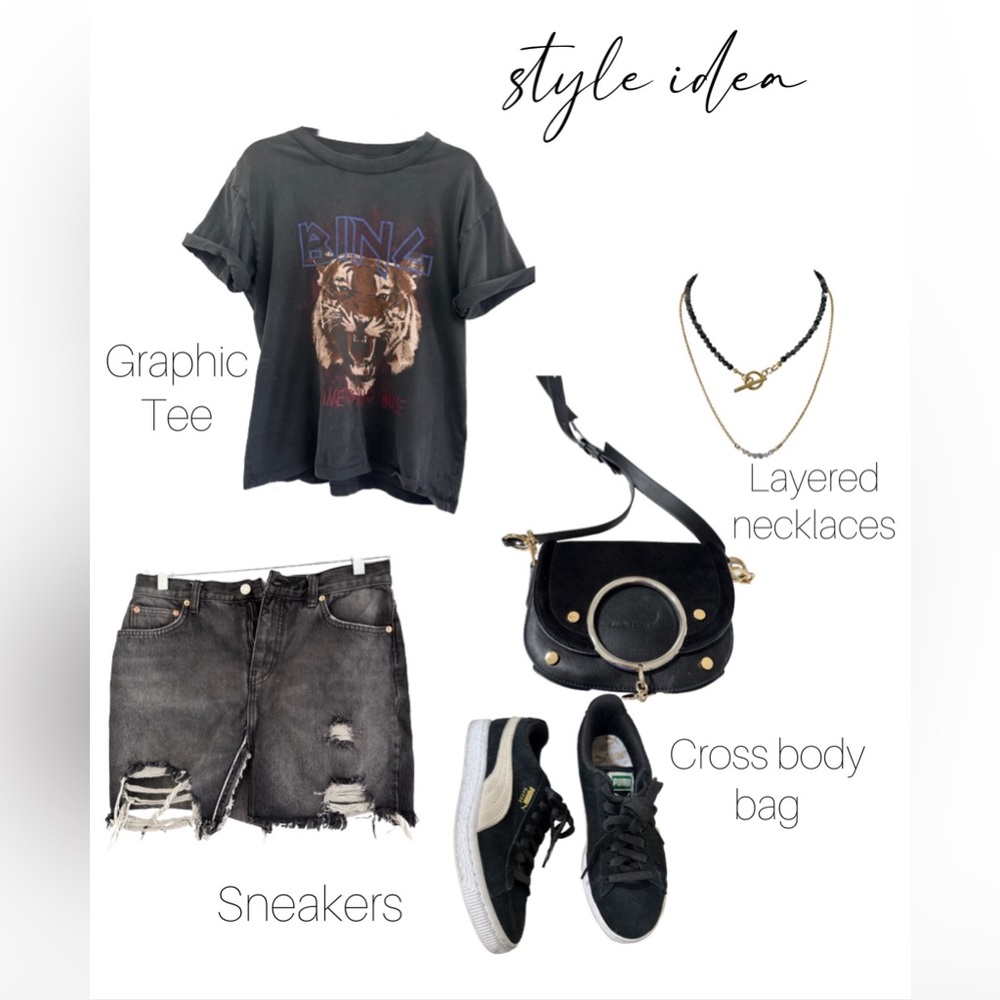 FREE PEOPLE Relaxed and Destroyed Skirt